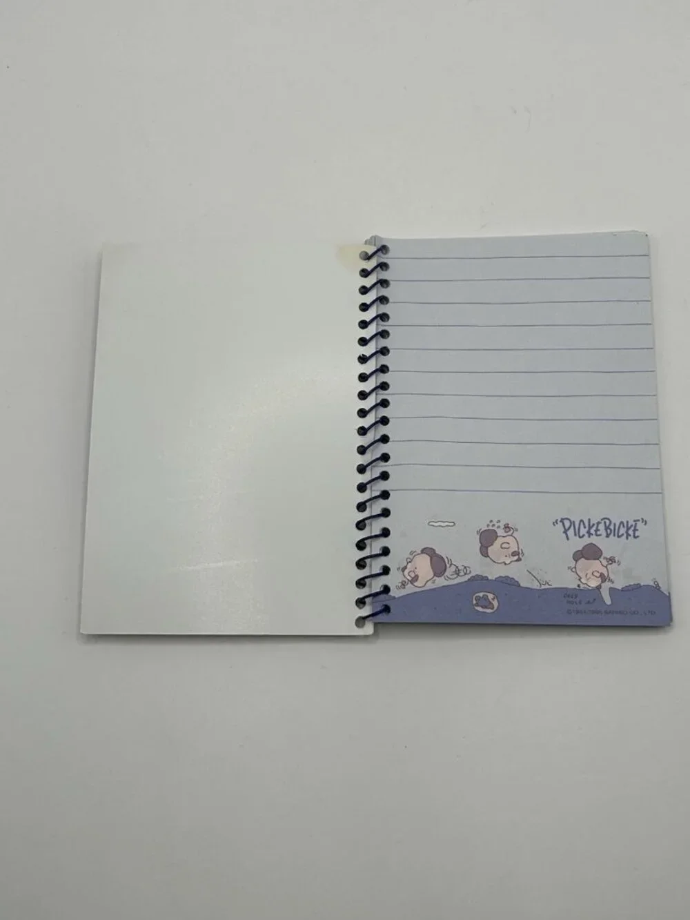 Sanrio 1995 Picke Bicke Spiral Notepad 33 Sheets Vintage Pickebicke Puff Bird